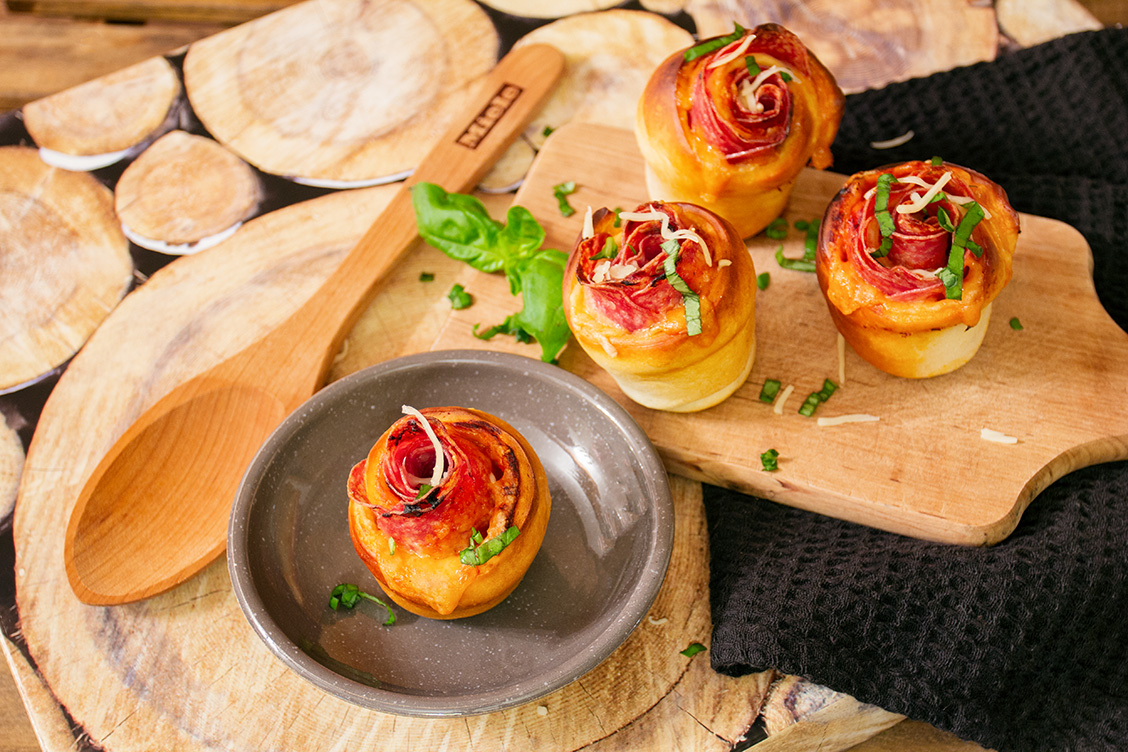 15 pizzarosen rezept selbstgemacht snack party schnell einfach maedelsabend