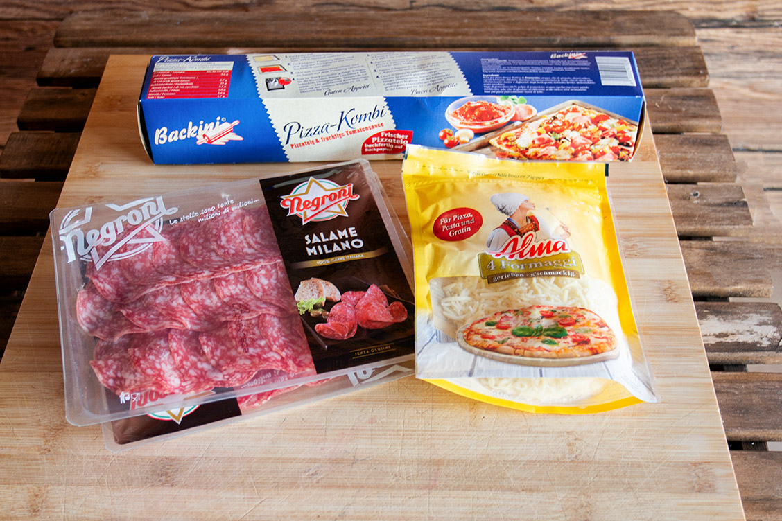 1 pizzarosen negroni salame milano alma 4 formaggi kaese rezept