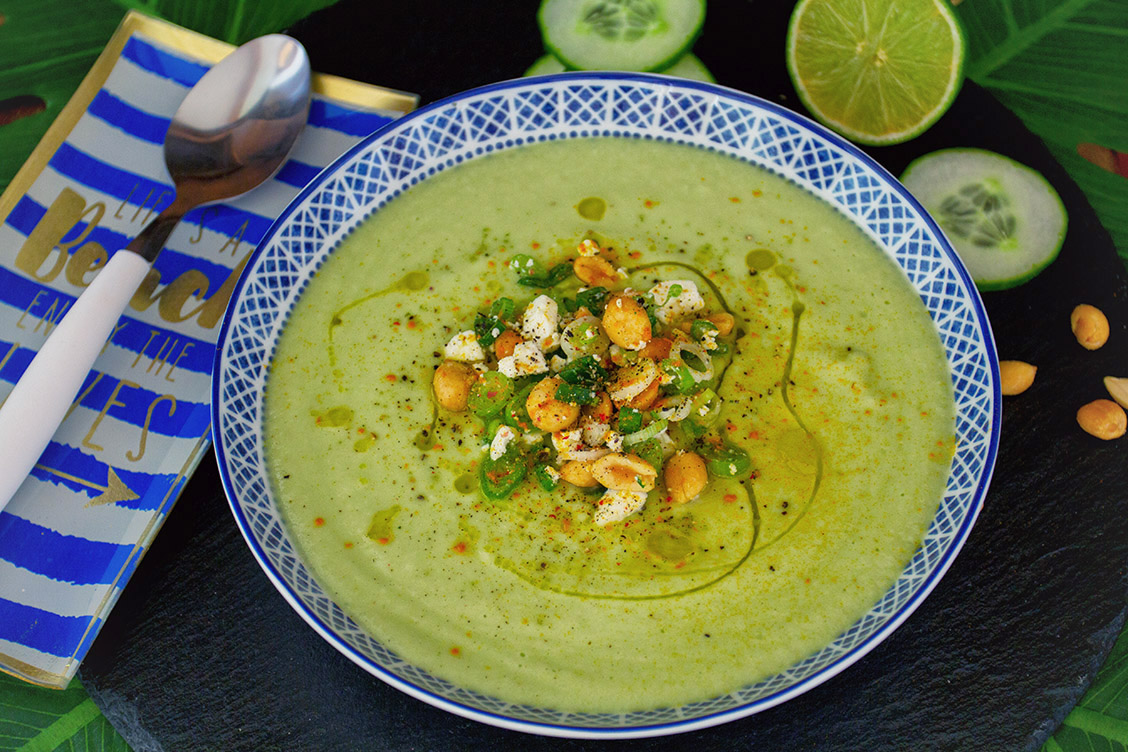 avocado gurken erdnuesse suppe lucinacucina rezept sommersuppe kaltesuppe