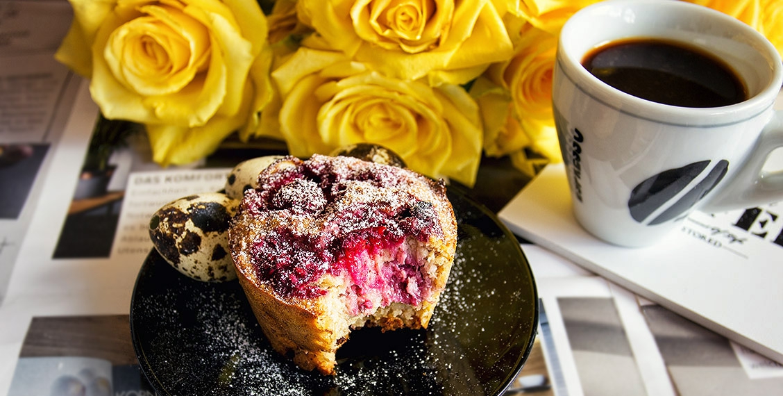 Gesunde bunte Frühstücks-Muffins